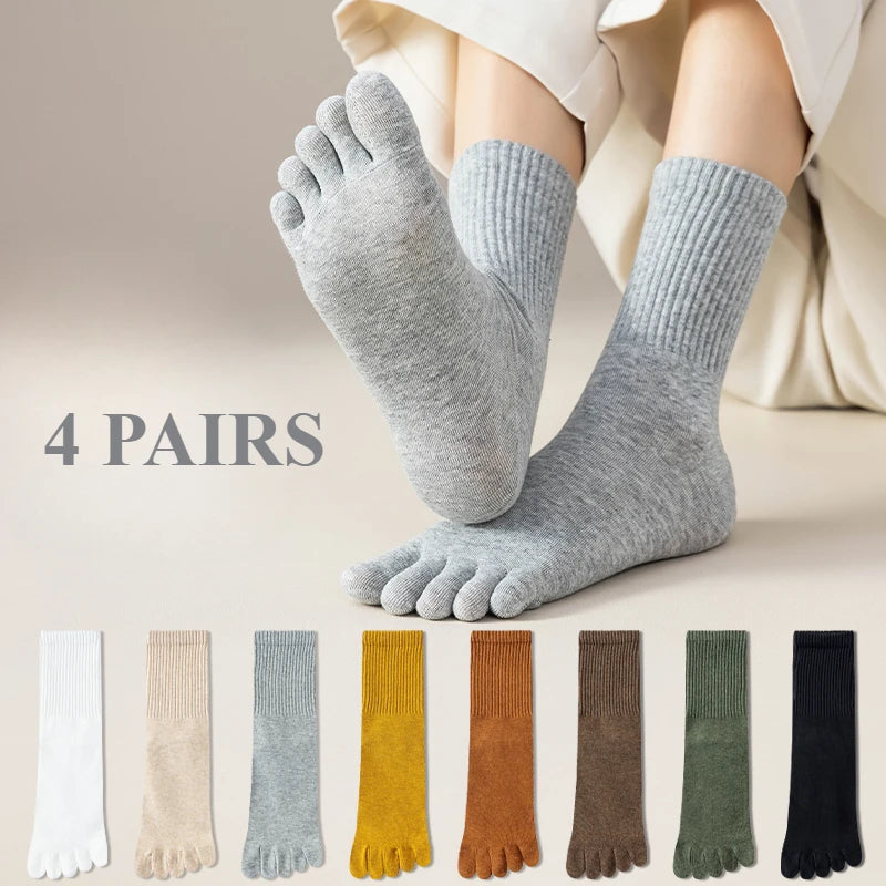 4 Pares calcetines barefoot dedos (37-42)